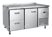 Стол холодильный Abat СХС-70-01 (1 дверь, 2 ящика, борт)