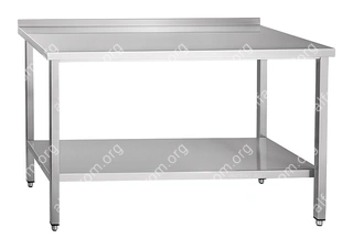 Стол производственный Abat СПРП-7-7 каркас из нерж. стали, с полкой