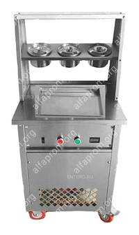 Фризер для жареного мороженого Foodatlas KCB-1F (контейнеры, световой короб, стол для топпингов)