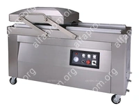 Упаковщик вакуумный Hualian HVC-610S/2A-G (DZQ-610/2SA) 380В с опцией газонаполнения (нерж. сталь)