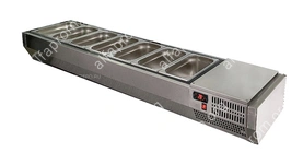 Витрина холодильная POLAIR VTi4-G (8х GN 1/3) с крышкой