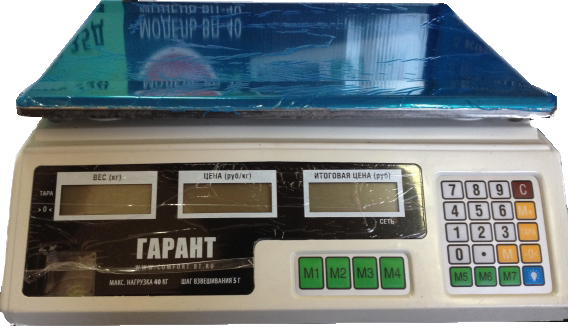 Весы электронные настольные торговые, модель "Гарант", артикул ВПС-40К(769) - ку